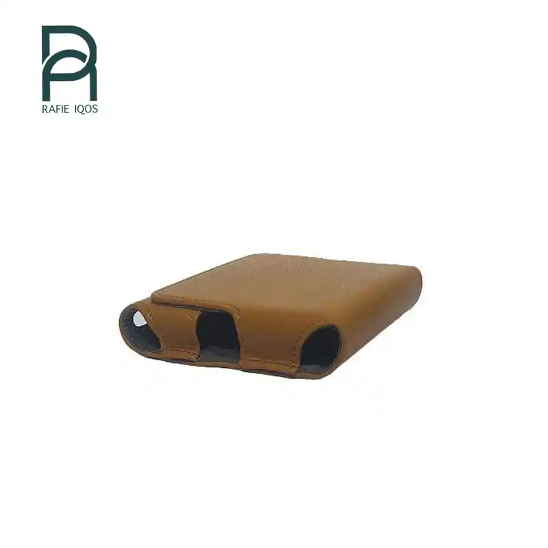 خرید و قیمت کیف چرمی آیکاس کرم | iqos leather cream bag