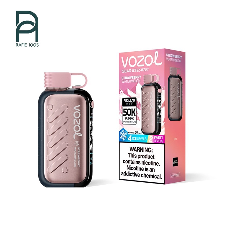 پاد وزول 5000 پاف طعم توت فرنگی هندوانه Vozol STRAWBERRY WATERMELON
