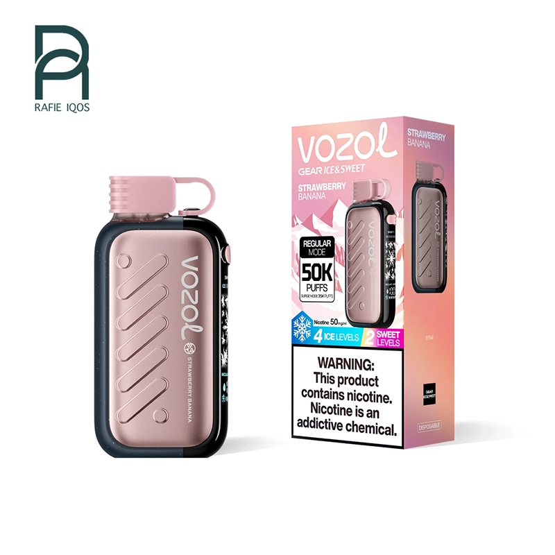 پاد وزول 5000 پاف طعم توت فرنگی موز Vozol strawberry banana